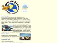 Tablet Screenshot of bigworldflight.org